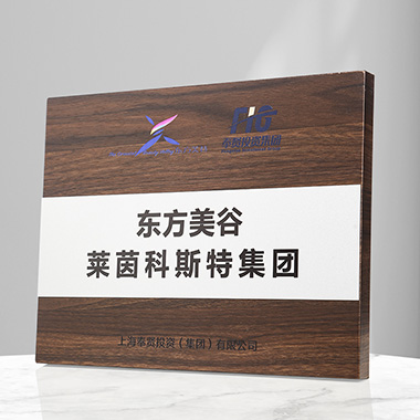成都胡桃木实木航空铝板奖牌