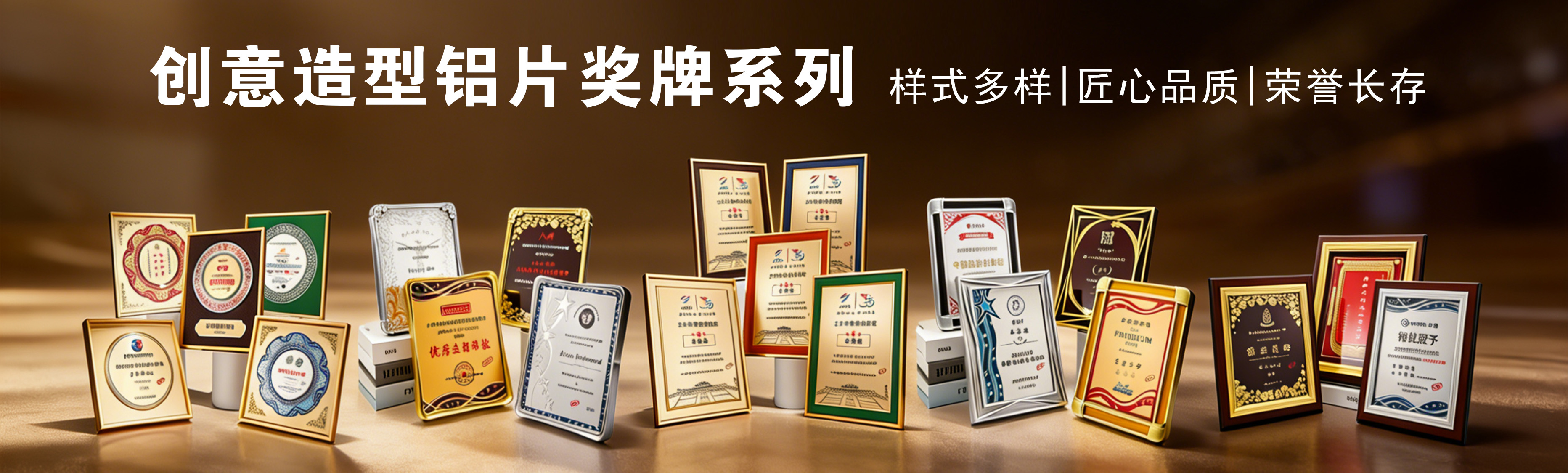 创意造型铝片奖牌系列